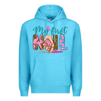 Ocean Blue my first nail bbs Premium Hoodie - BundleAndBundleShop