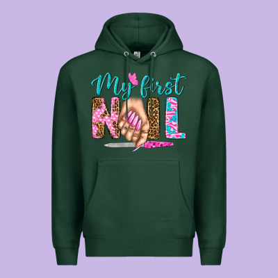 My First Nail Bbs Premium Hoodie Designed By Bundleandbundleshop