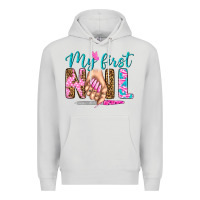Dove Grey my first nail bbs Premium Hoodie - BundleAndBundleShop