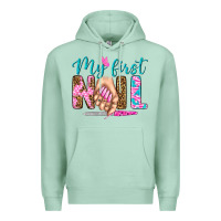 Seafoam my first nail bbs Premium Hoodie - BundleAndBundleShop