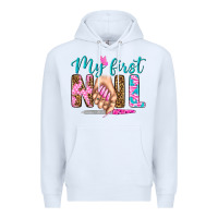 White my first nail bbs Premium Hoodie - BundleAndBundleShop