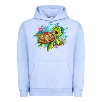 Pigment Grape Ice ocean with turtle Urban Hoodie - AdoDesignShop