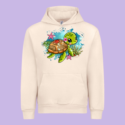 Ocean With Turtle Urban Hoodie Designed By Adodesignshop