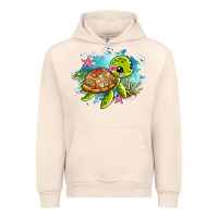 Sandshell ocean with turtle Urban Hoodie - AdoDesignShop