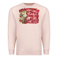 Pale Pink Valentine's day you moo ve me charolais cow Premium Sweatshirt - RanaPortraitStore