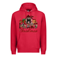 Cardinal merry christmas pug Premium Hoodie - JahusDesignShop
