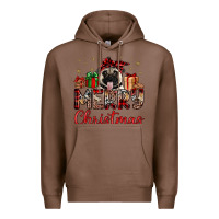 Chestnut merry christmas pug Premium Hoodie - JahusDesignShop