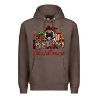Coffee merry christmas pug Premium Hoodie - JahusDesignShop