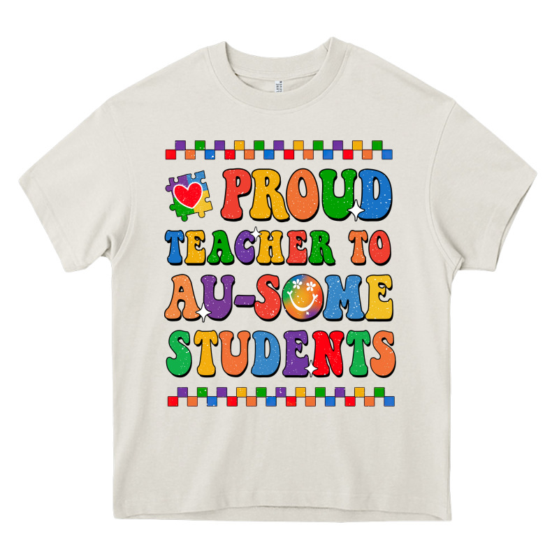 Proud Teacher To Au-some Student Heavy Core Tee by CowhideDigitalArt | Teevron