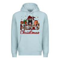 Blue Mist merry christmas pug Premium Hoodie - JahusDesignShop