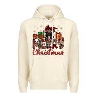 Sandshell merry christmas pug Premium Hoodie - JahusDesignShop