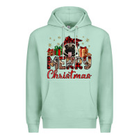 Seafoam merry christmas pug Premium Hoodie - JahusDesignShop