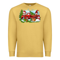 Antique Gold Christmas gnomes truck Premium Sweatshirt - Zillion Design Studio