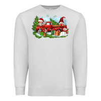 Dove Grey Christmas gnomes truck Premium Sweatshirt - Zillion Design Studio
