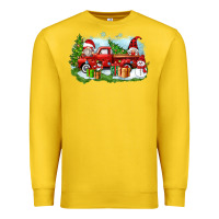 Lemon Christmas gnomes truck Premium Sweatshirt - Zillion Design Studio