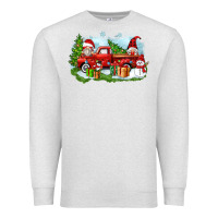 Oatmeal Heather Christmas gnomes truck Premium Sweatshirt - Zillion Design Studio
