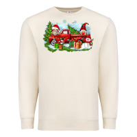 Sandshell Christmas gnomes truck Premium Sweatshirt - Zillion Design Studio