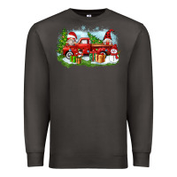 Smoke Christmas gnomes truck Premium Sweatshirt - Zillion Design Studio