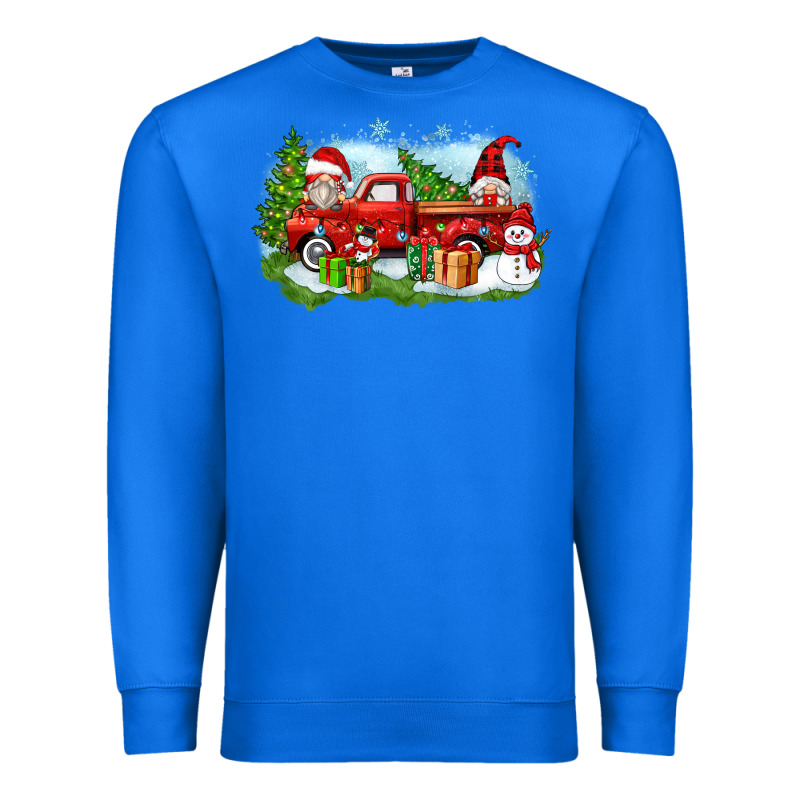 Christmas Gnomes Truck Premium Sweatshirt by Zillion Design Studio | Teevron