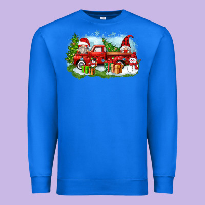 Christmas Gnomes Truck Premium Sweatshirt Designed By Zillion Design Studio