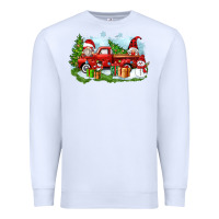 White Christmas gnomes truck Premium Sweatshirt - Zillion Design Studio