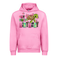 Fuchsia Pink mu first birthday Urban Hoodie - AdoDesignShop