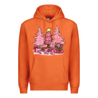 Carrot pink christmas trees with gift box bbs Premium Hoodie - BundleAndBundleShop