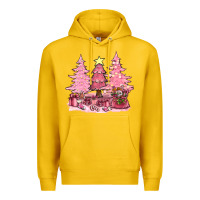 Lemon pink christmas trees with gift box bbs Premium Hoodie - BundleAndBundleShop