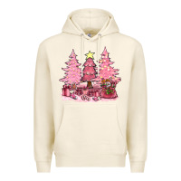 Tofu pink christmas trees with gift box bbs Premium Hoodie - BundleAndBundleShop