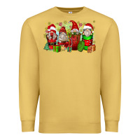 Christmas Gnome Coffee Cups Premium Sweatshirt | Teevron