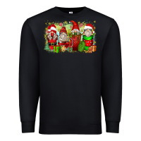 Black Christmas gnome coffee cups Premium Sweatshirt - Zillion Design Studio