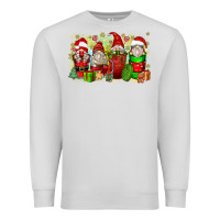 Dove Grey Christmas gnome coffee cups Premium Sweatshirt - Zillion Design Studio