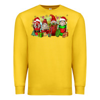 Lemon Christmas gnome coffee cups Premium Sweatshirt - Zillion Design Studio