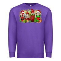 Purple Christmas gnome coffee cups Premium Sweatshirt - Zillion Design Studio