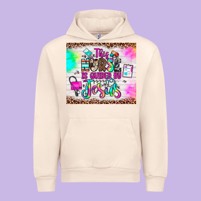 This Nurse Is Guided By Jesus Urban Hoodie Designed By Jahusdesignshop