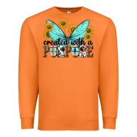Carrot created with a purpose Premium Sweatshirt - texasbilliewilder
