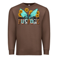 Chestnut created with a purpose Premium Sweatshirt - texasbilliewilder
