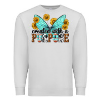 Dove Grey created with a purpose Premium Sweatshirt - texasbilliewilder
