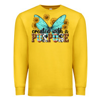 Lemon created with a purpose Premium Sweatshirt - texasbilliewilder