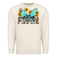 Sandshell created with a purpose Premium Sweatshirt - texasbilliewilder