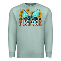 Seafoam created with a purpose Premium Sweatshirt - texasbilliewilder