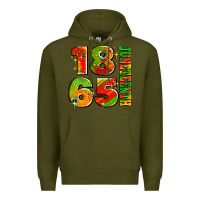 Army Green 1865 juneteenth Premium Hoodie - AdoDesignShop