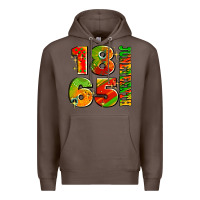 Coffee 1865 juneteenth Premium Hoodie - AdoDesignShop