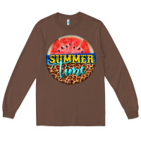 Chestnut summer time watermelon Long Sleeve Tee - BarkalooDesign