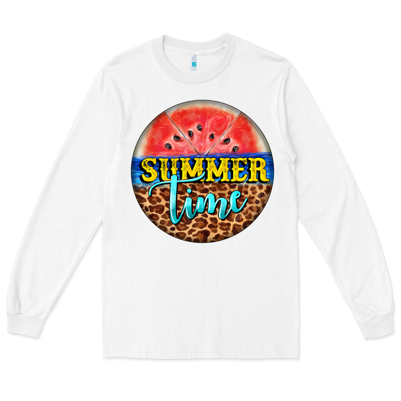 Summer Time Watermelon Long Sleeve Tee by BarkalooDesign | Teevron
