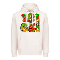 Pale Pink 1865 juneteenth Premium Hoodie - AdoDesignShop