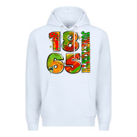 White 1865 juneteenth Premium Hoodie - AdoDesignShop