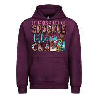 Mauve Wine it takes a lot of sparkle to be a cna Urban Hoodie - JahusDesignShop