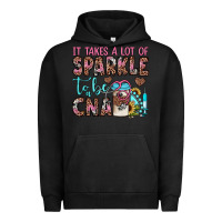 Pigment Black it takes a lot of sparkle to be a cna Urban Hoodie - JahusDesignShop