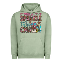 Pigment Oil Green it takes a lot of sparkle to be a cna Urban Hoodie - JahusDesignShop